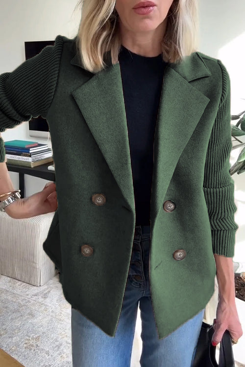 SORELLE - Blazer Élégant à Manches Tricotées