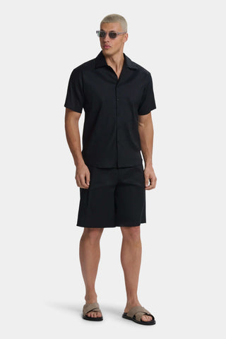 Shorts en Lin Respirant