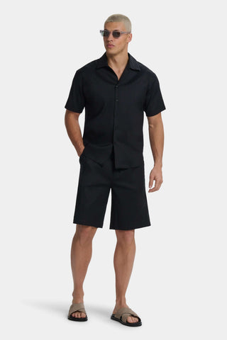Chemise en Lin à Manches Courtes