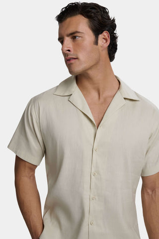 Chemise en Lin à Manches Courtes