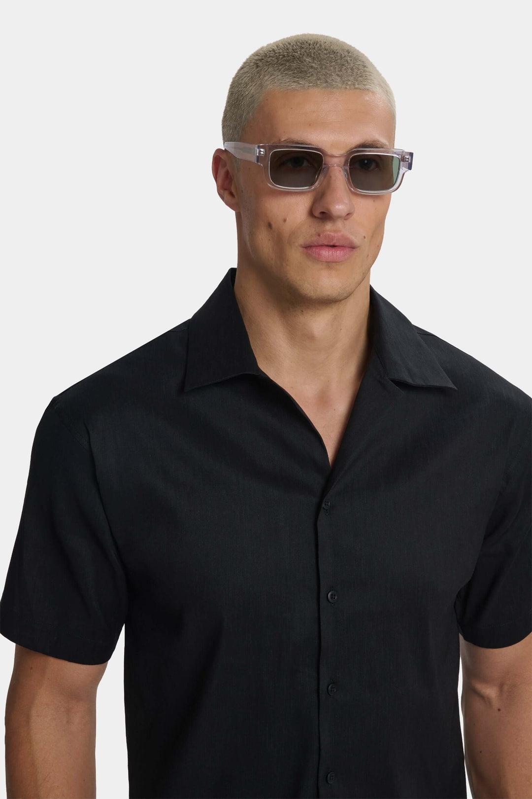 Chemise en Lin à Manches Courtes