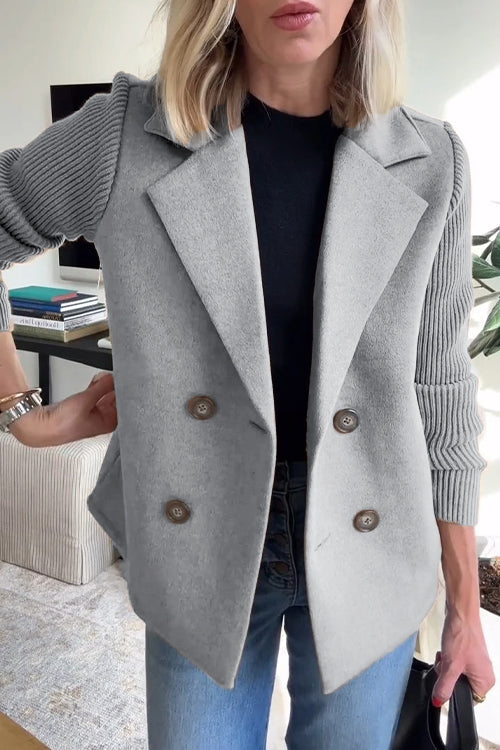 SORELLE - Blazer Élégant à Manches Tricotées
