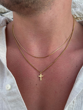 Chaîne Croix en Or 18K