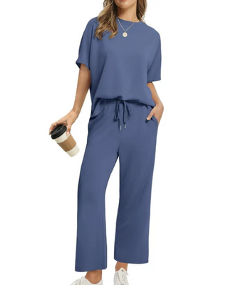 Asanare - Ensemble T-shirt et Pantalon Décontracté Confort