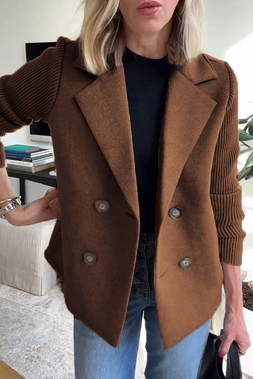 SORELLE - Blazer Élégant à Manches Tricotées