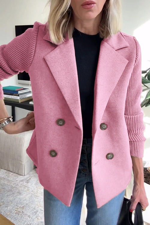 SORELLE - Blazer Élégant à Manches Tricotées