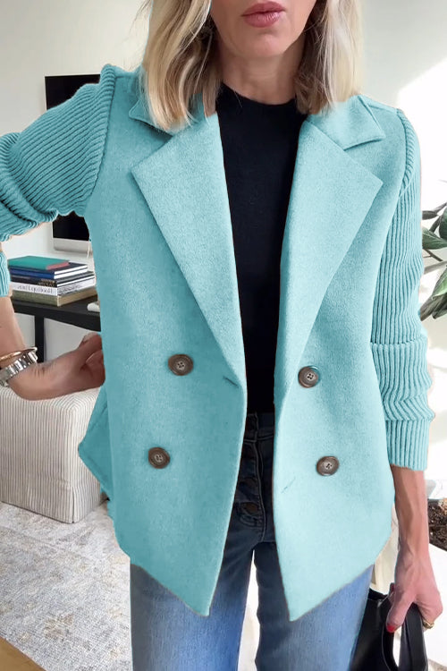 SORELLE - Blazer Élégant à Manches Tricotées