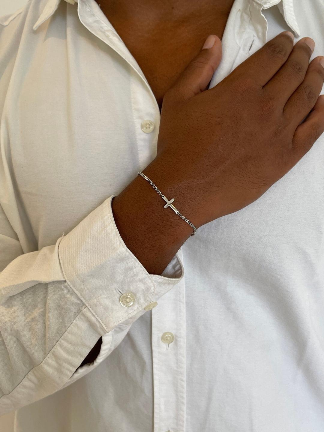 Bracelet Croix en Argent