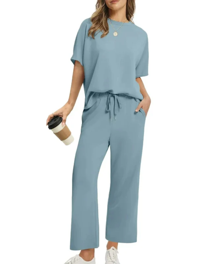 Asanare - Ensemble T-shirt et Pantalon Décontracté Confort