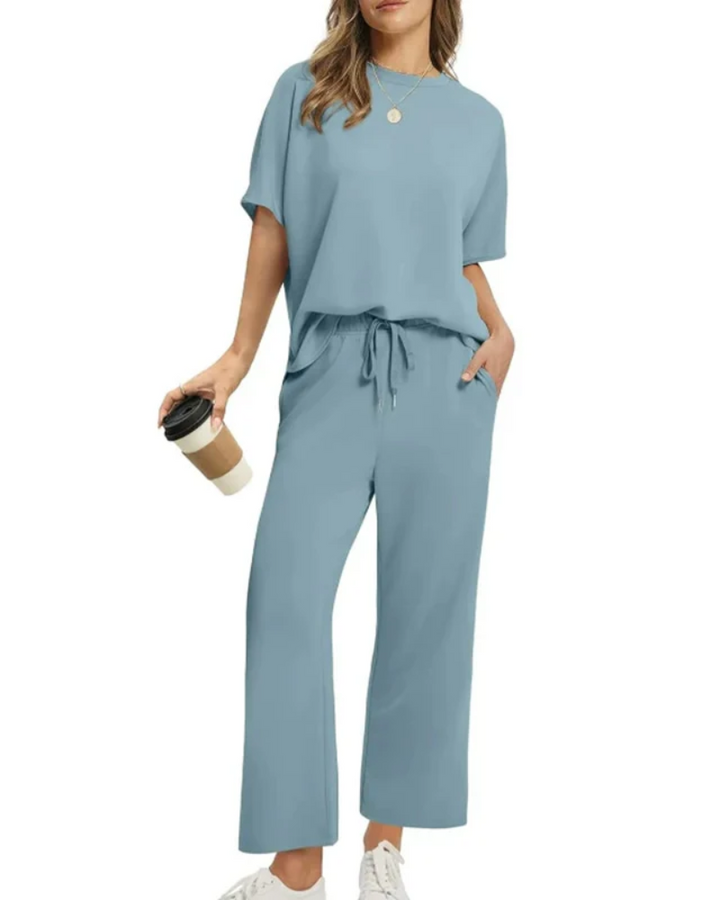 Asanare - Ensemble T-shirt et Pantalon Décontracté Confort