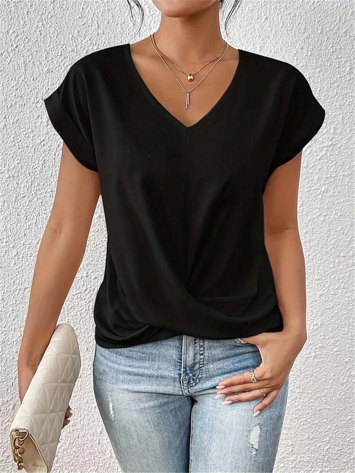 Tammana - T-shirt décontracté à col en V