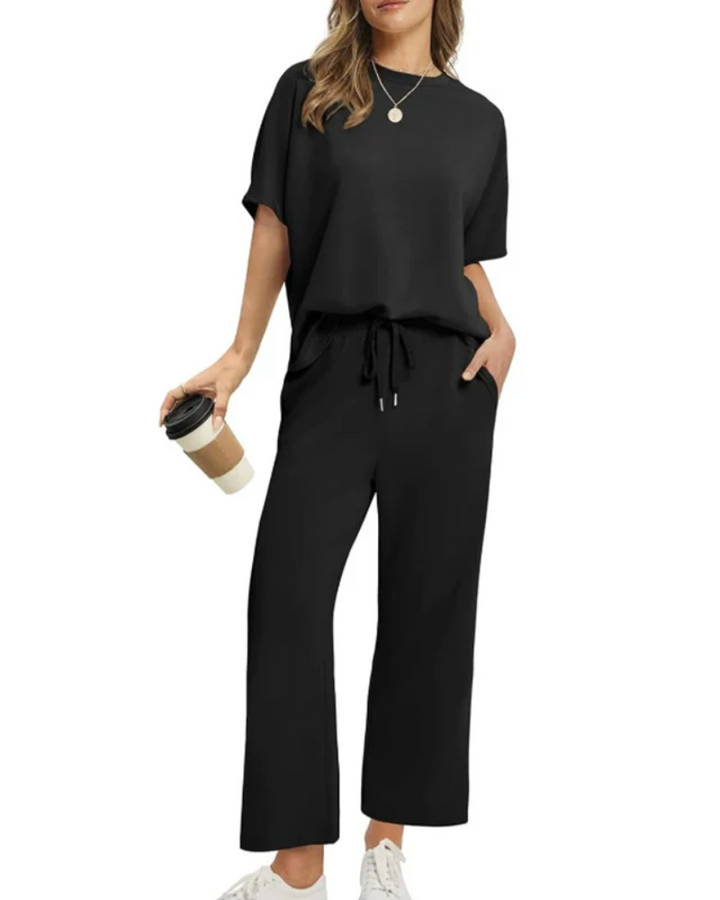 Asanare - Ensemble T-shirt et Pantalon Décontracté Confort