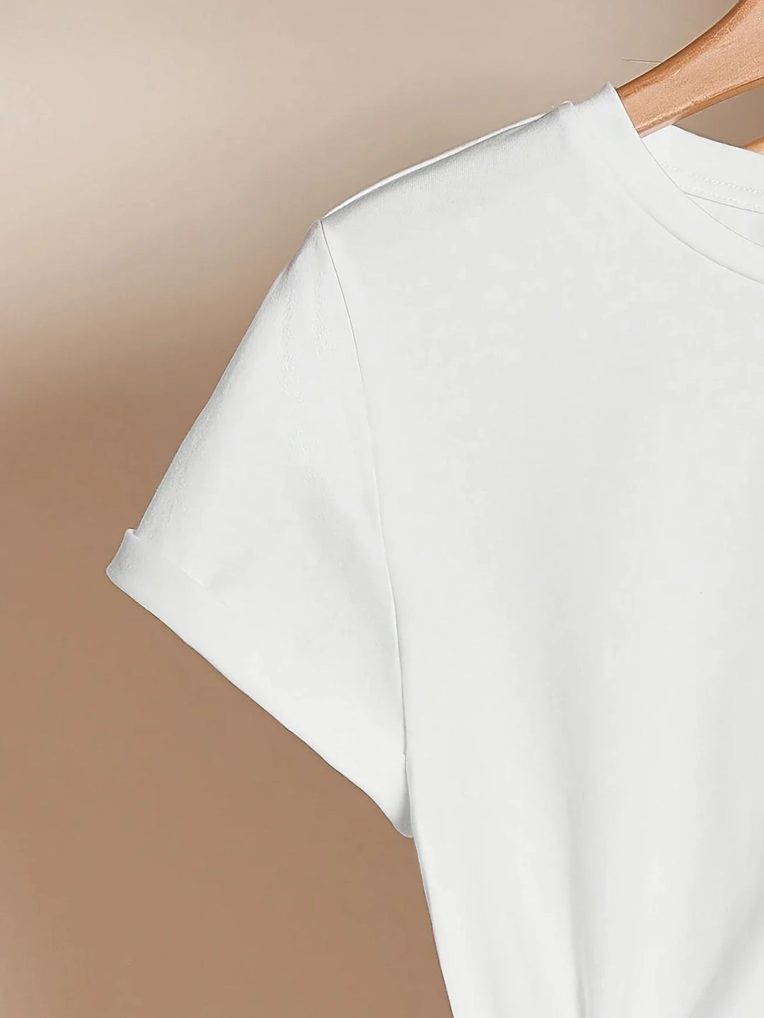 Larson - T-shirt casual à manches courtes avec motif en forme de cœur