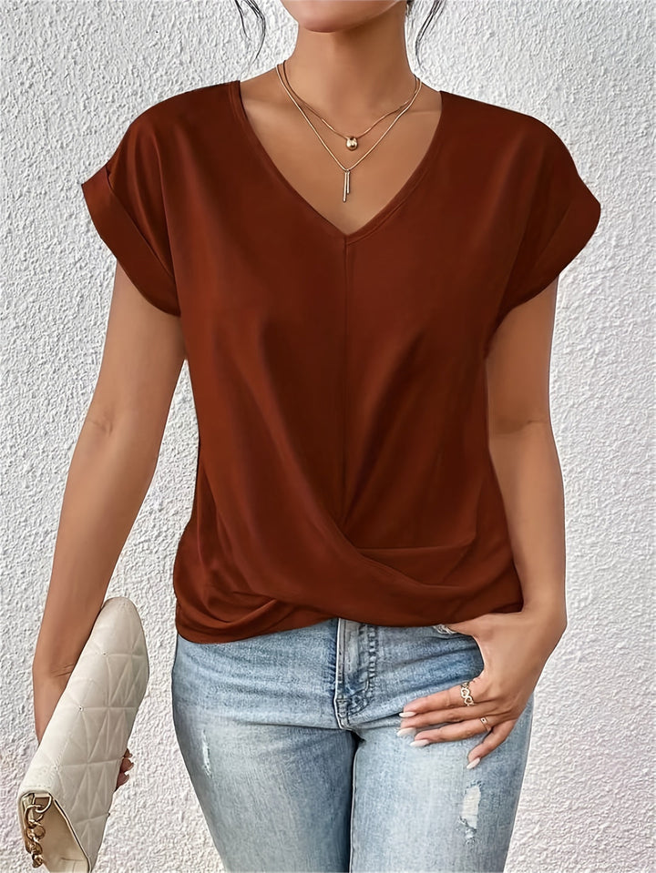 Tammana - T-shirt décontracté à col en V