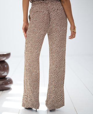 Pantalon Dot Mocha Mousse-Cream de Les Andelys