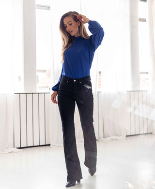 Les Flares Noir Denim Jeans