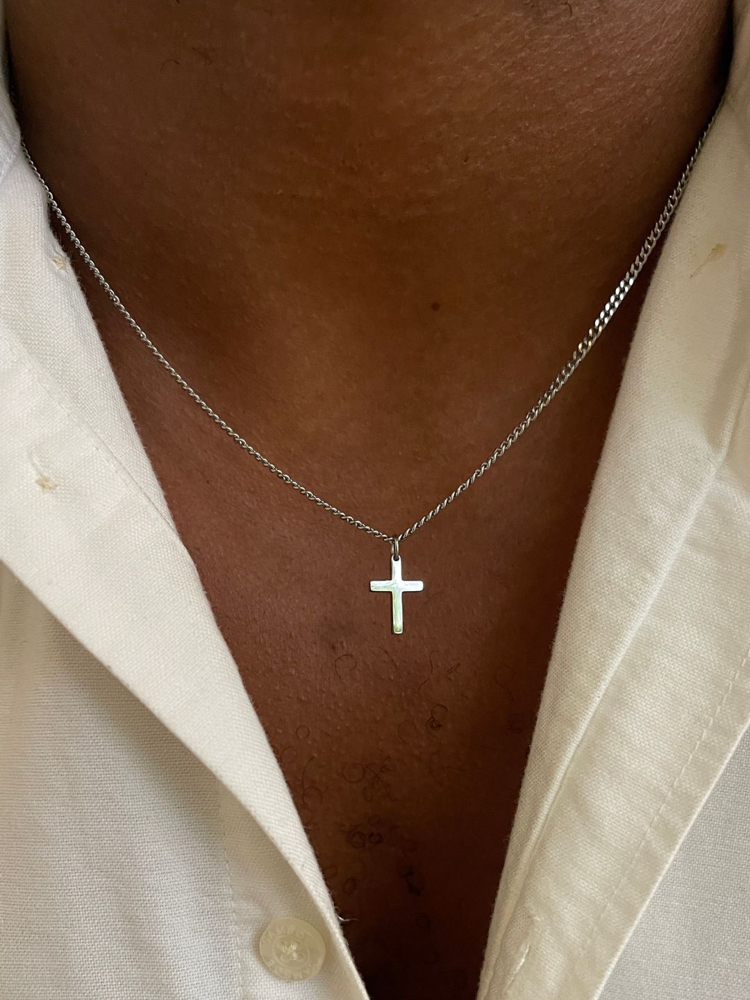 Chaîne Croisée en Argent