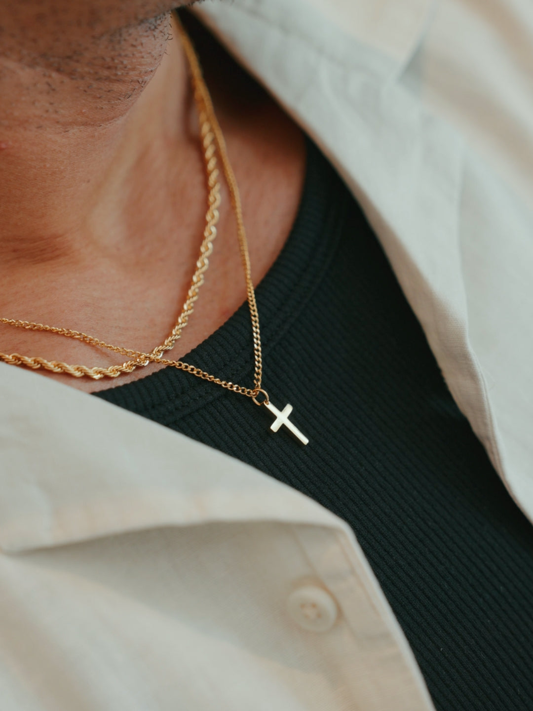 Chaîne Croix en Or 18K