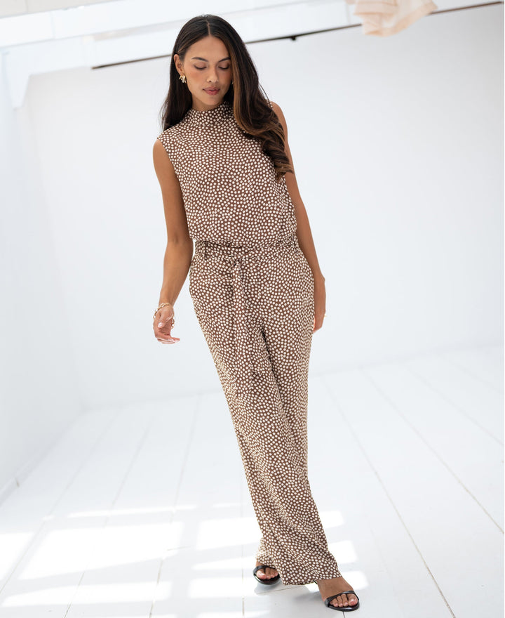 Pantalon Dot Mocha Mousse-Cream de Les Andelys