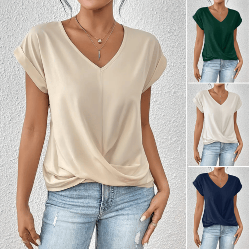 Tammana - T-shirt décontracté à col en V