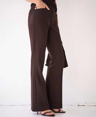 Le Quartier Pantalons Évasés en Pure Cocoa