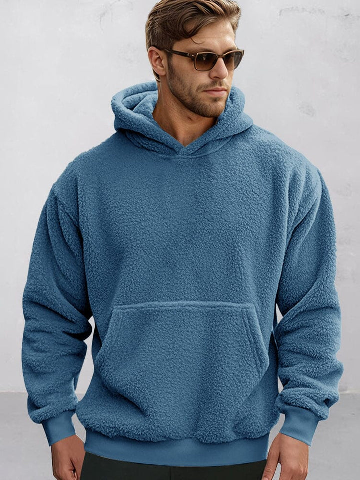 Doux hoodie réversible en peluche