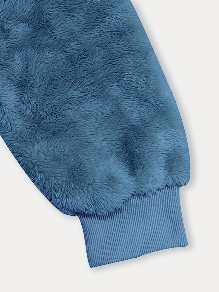 Doux hoodie réversible en peluche