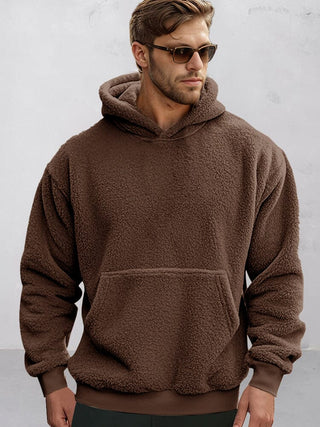Doux hoodie réversible en peluche