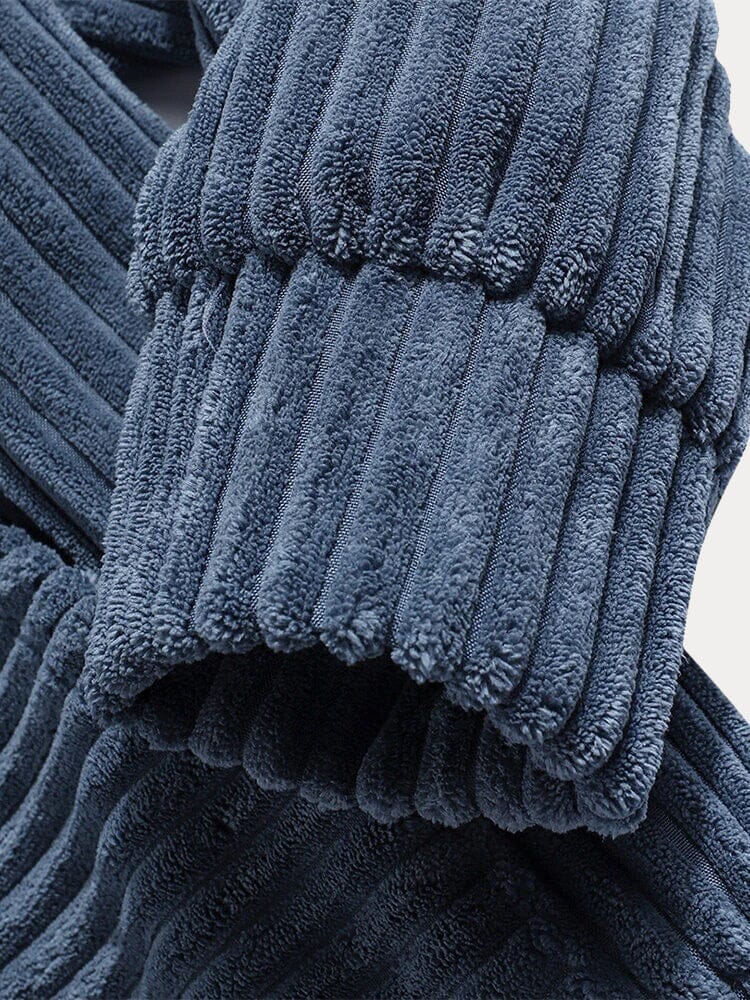 Décontracté et ample : Hoodie en velours côtelé