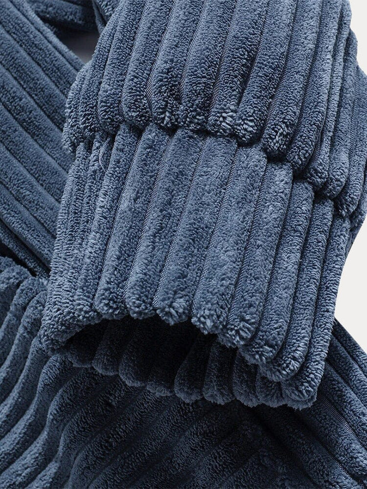 Décontracté et ample : Hoodie en velours côtelé