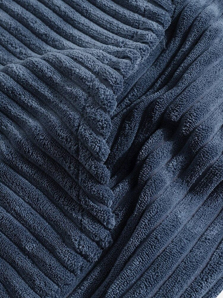 Décontracté et ample : Hoodie en velours côtelé