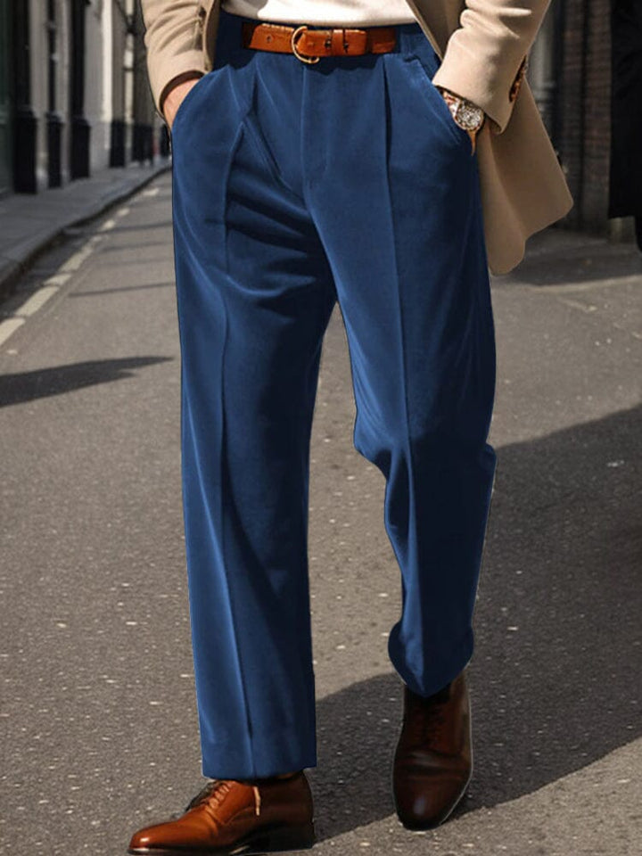Pantalon de Costume en Velours Élégant et Confortable