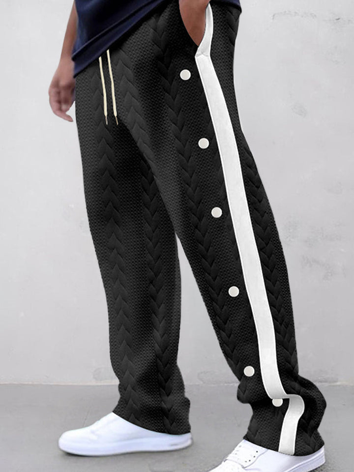 Pantalon à texture jacquard