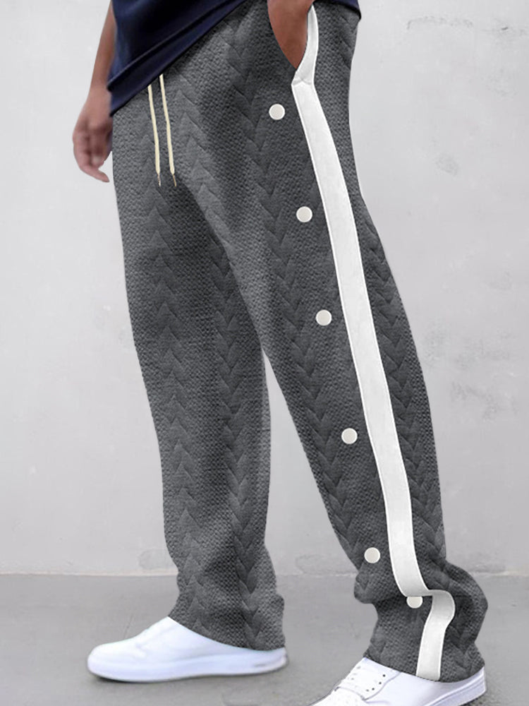 Pantalon à texture jacquard