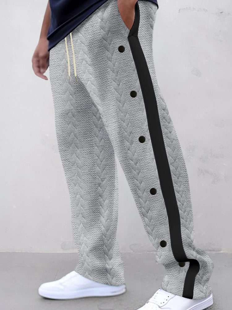 Pantalon à texture jacquard