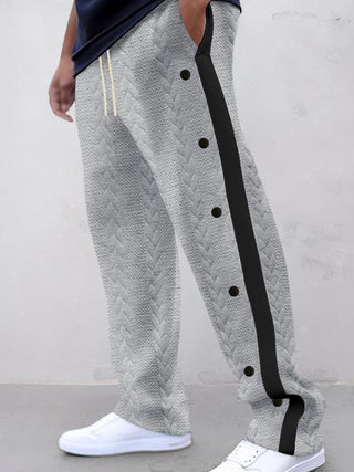 Pantalon à texture jacquard