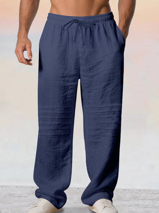 Pantalons en coton 100 % décontractés avec taille à cordon