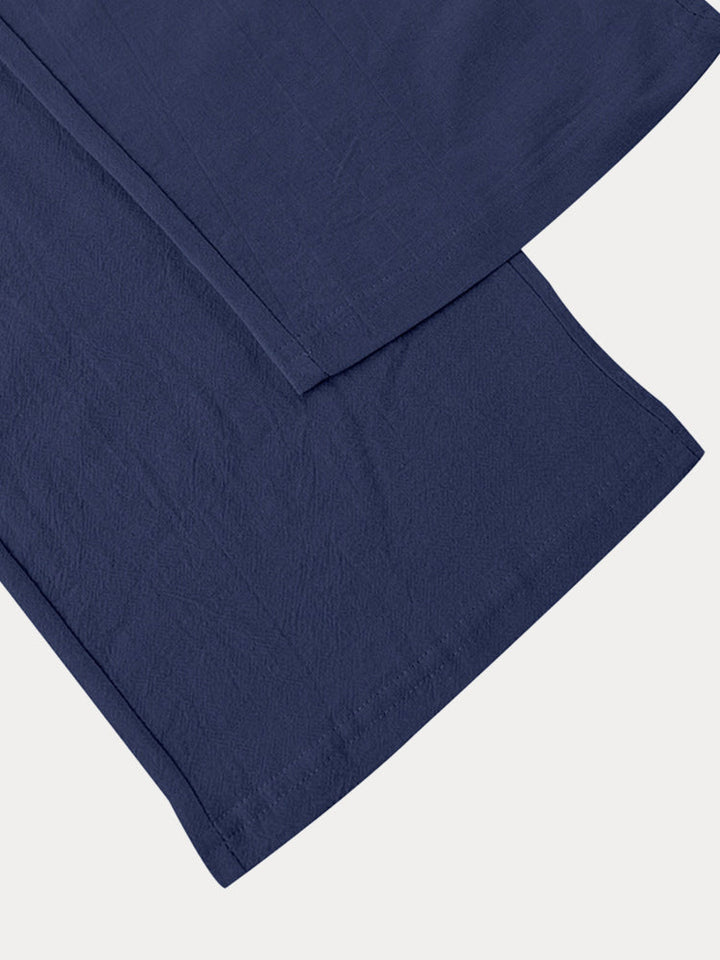 Pantalons en coton 100 % décontractés avec taille à cordon