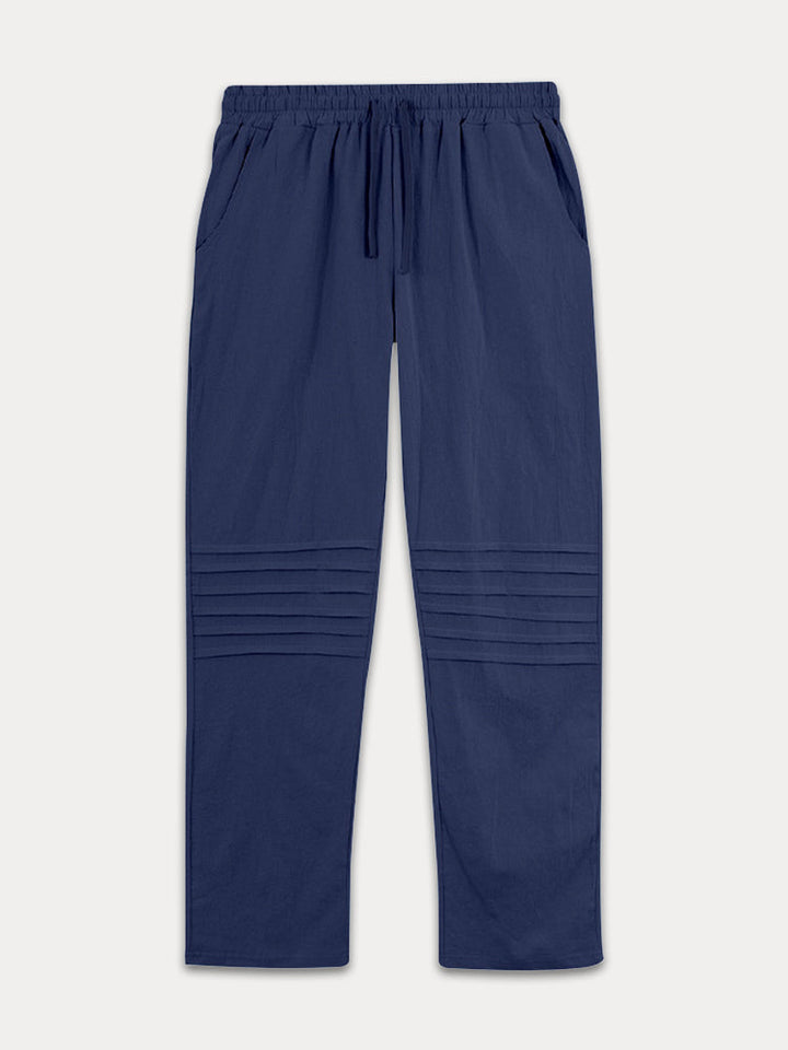 Pantalons en coton 100 % décontractés avec taille à cordon
