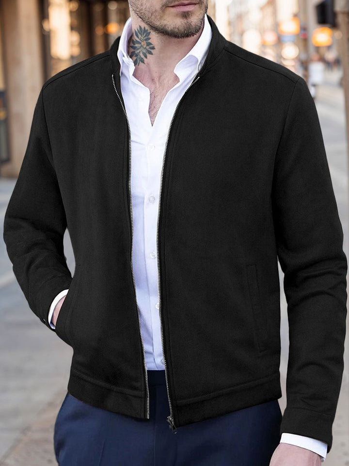 Veste Classique en Suède Confortable