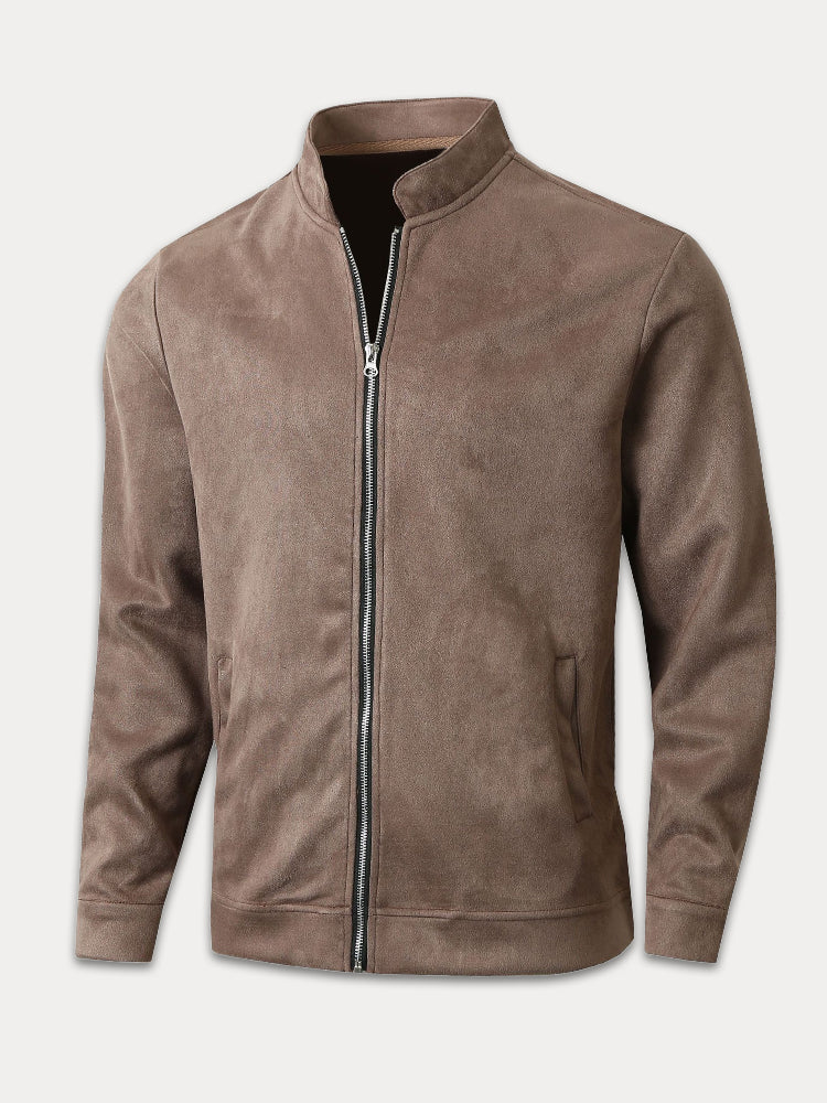 Veste Classique en Suède Confortable