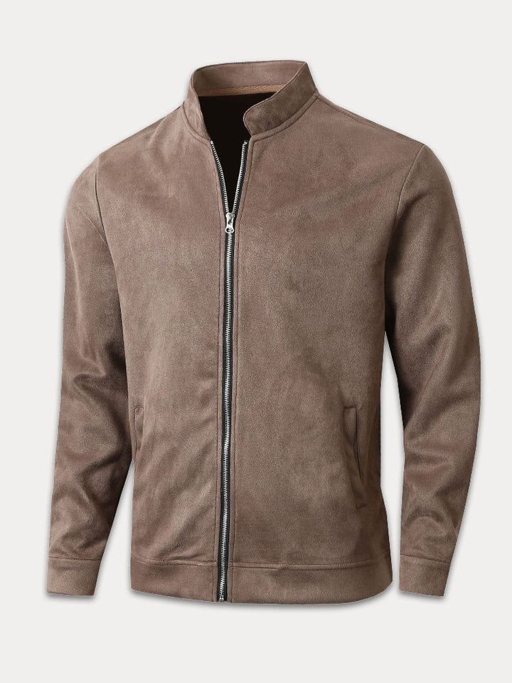 Veste Classique en Suède Confortable