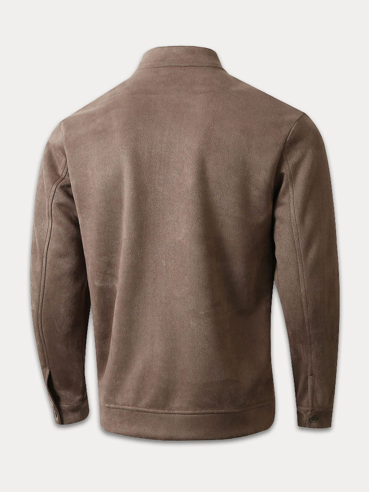 Veste Classique en Suède Confortable