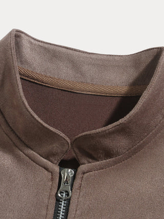 Veste Classique en Suède Confortable