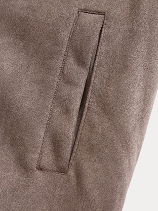Veste Classique en Suède Confortable