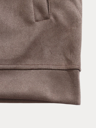Veste Classique en Suède Confortable