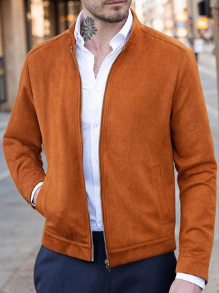 Veste Classique en Suède Confortable