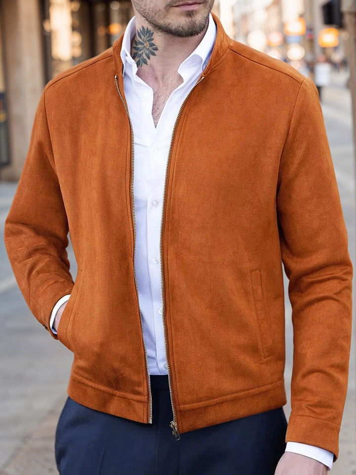 Veste Classique en Suède Confortable