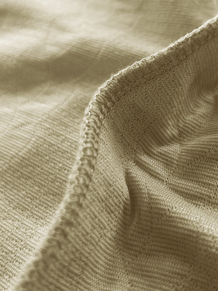 T-shirt en tricot fantaisie à manches courtes avec motif en câbles