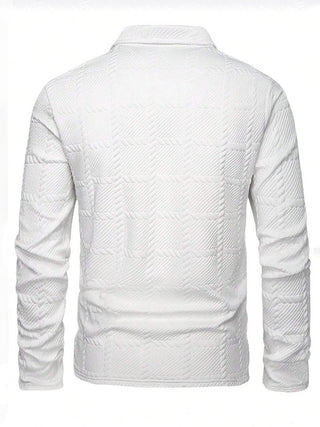 Pull à manches longues en jacquard texturé